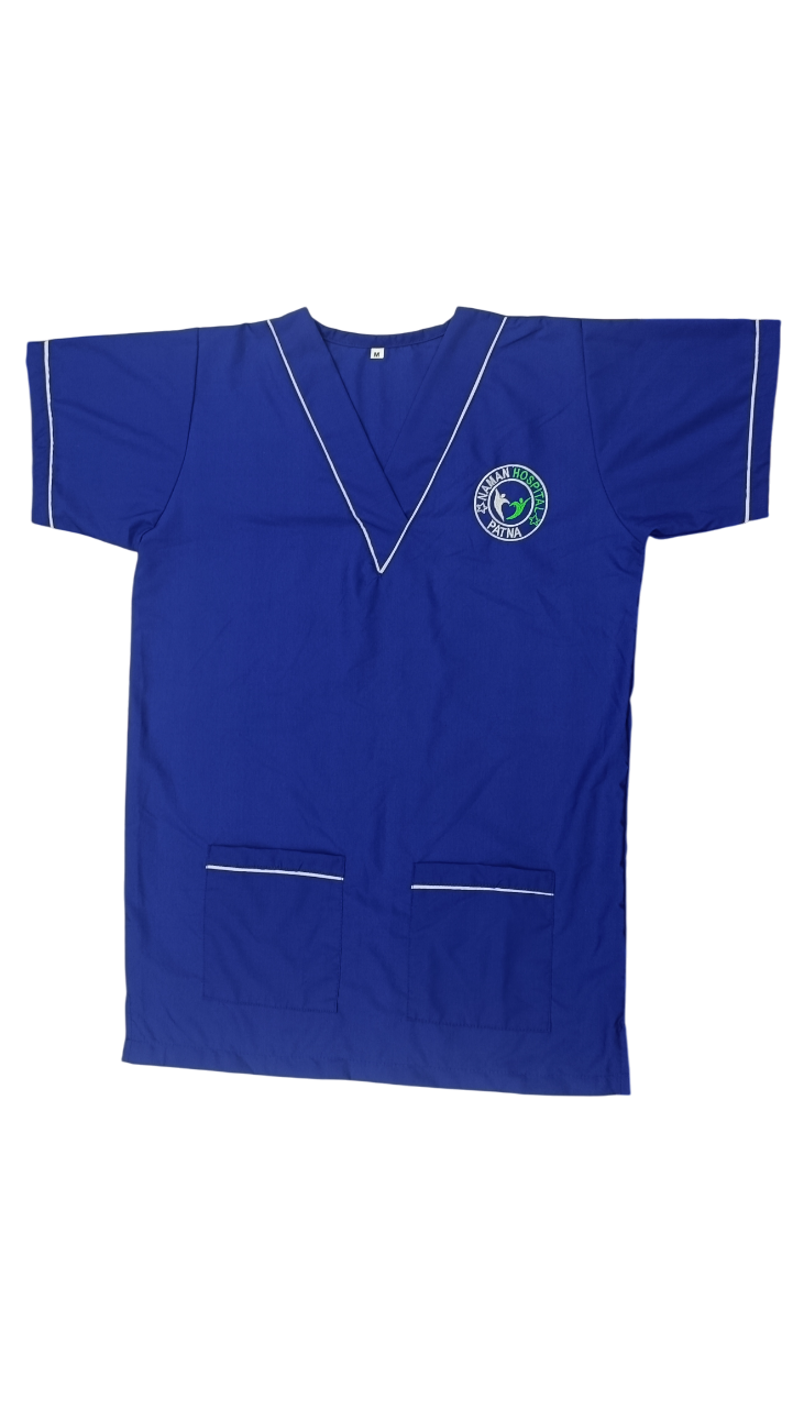 Royal blue scrub